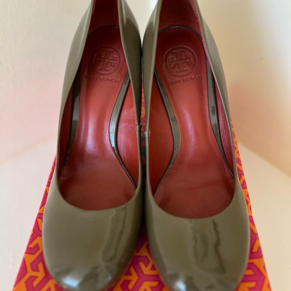 Tory Burch Olive Green ANNELISE 95mm Women's Heels